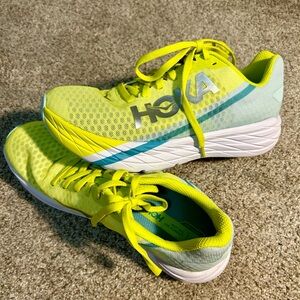 Hoka Rocket X shoes. 7.5